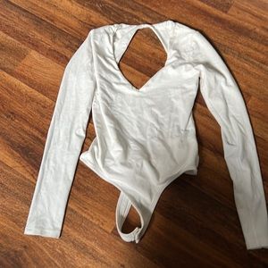 White backless onesie